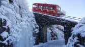 TSB Winter Bahn bei Deponie mit Eisformation