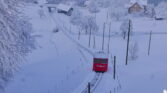 TSB Winter ab Bergstation Bahn unterwegs mit Schwanden