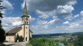 buchberg kirche reben rhein juli sommer 3