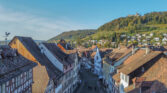 steinamrhein gasse burg hohenklingen stadt oktober spaetherbst