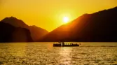 Walenseeschiff Sonnenuntergang MS Alvier