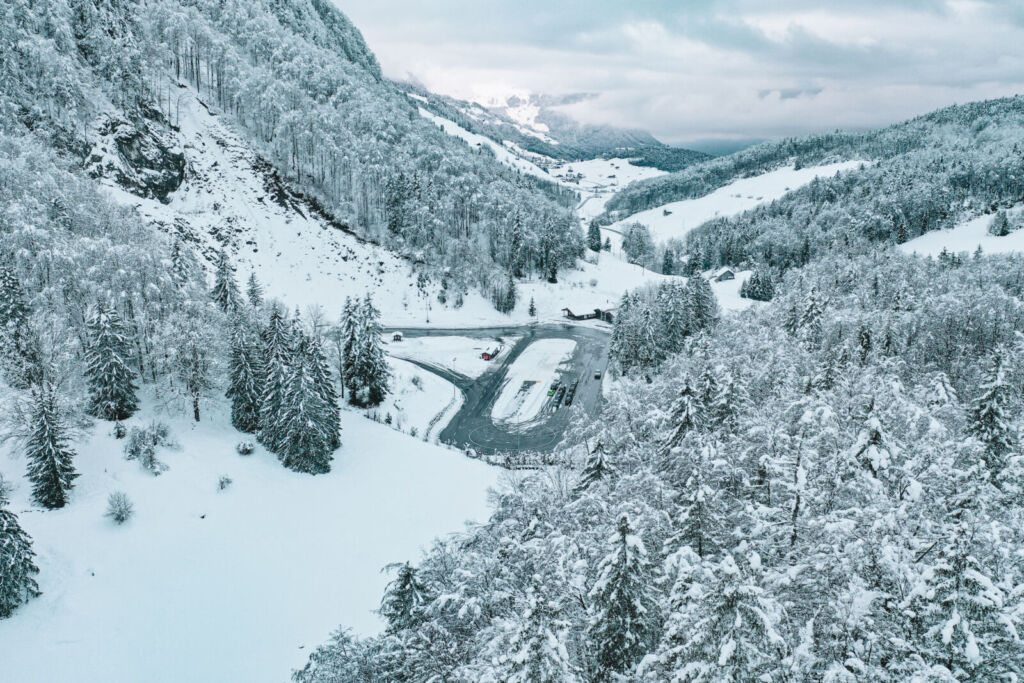 Anlage im Winter