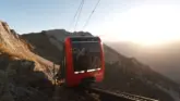 Pilatus Neue Zahnradbahn Sonnenaufgang