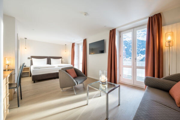 Deluxe Doppelzimmer Double Room Eiger 05 web Hotel Belvedere Grindelwald